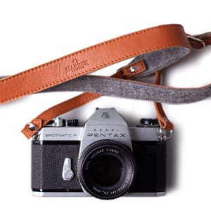 Adjustable Leather & Felt Camera Strap