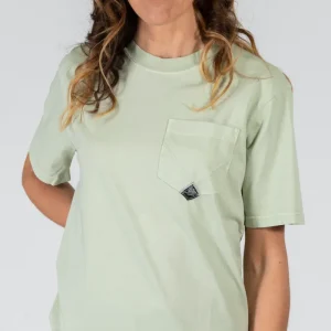 T shirt roy rogers pocket woman jersey dye mint