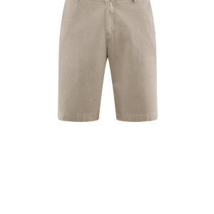 Bermuda chino in gabardina con micro-stampa