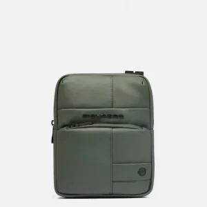 Piquadro borsello uomo in tessuto gommato