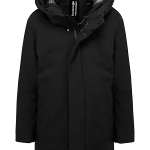 Parka lungo da bambino imbottito effetto piuma windproof waterproof