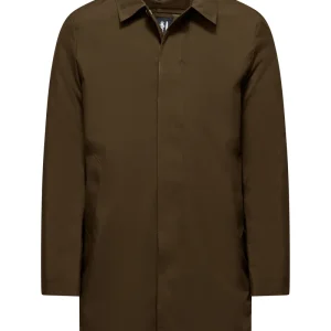 Giaccone lungo imbottito con colletto