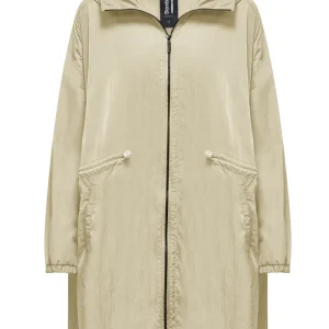 Parka sfoderato da donna con coulisse elastica