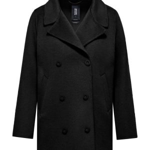 Cappotto da donna doppiopetto in lana double face