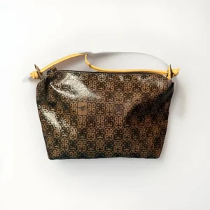 PIERO GUIDI TRACOLLA SMALL LINEA  MONOGRAM MARRONE
