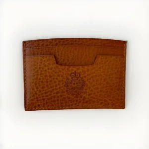 AALLARD MEGÈVE PORTA CARTE PELLE MARRONE