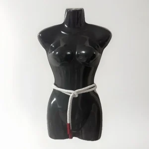 DONDUP CORDA CINTURA DONNA BIANCA