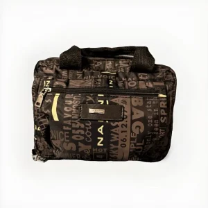 NANNINI BEAUTY CASE BIANCO MARRONE NERO