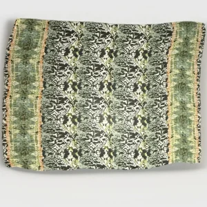 120 % LINO SCIARPA DONNA  UNISEX MOTIVO ASTRATTO