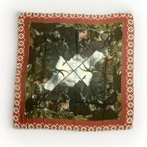 VON & ZU SCIARPA MULTICOLORE FANTASIA CERVI