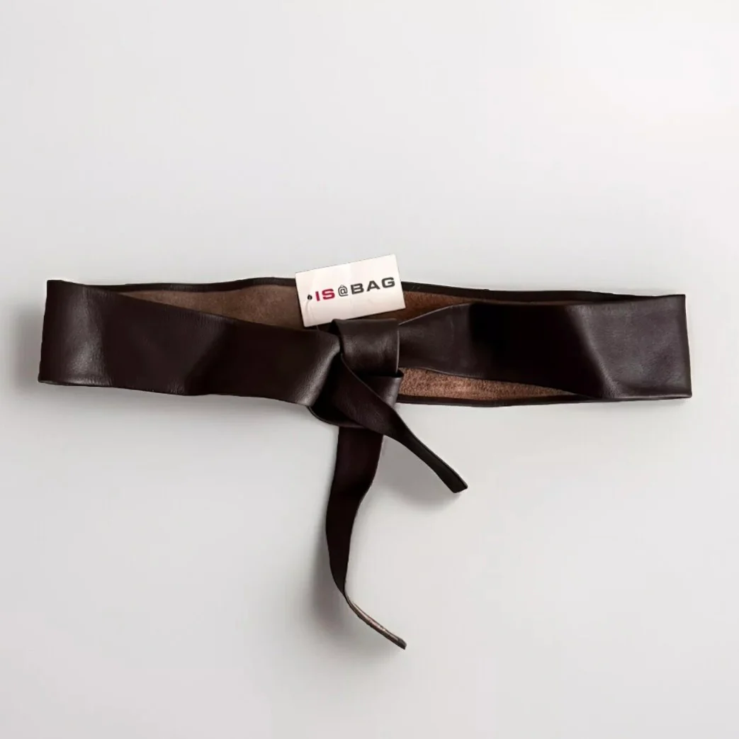 MADE IN ITALY FUSCIACCA DONNA PELLE NERO - immagine 4