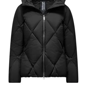 Piumino con trapuntatura a rombi