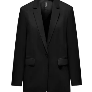 Blazer in tela di lino e cotone
