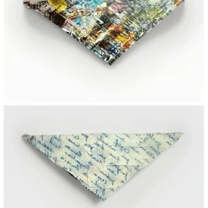 BLACK VELVET SCIARPA SCIALLE TRIANGOLARE REVERSIBILE