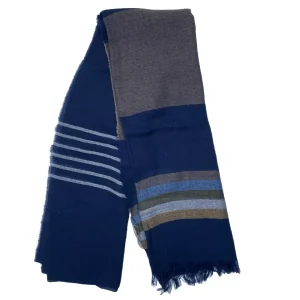 DONDUP SCIARPA COTONE BLU UOMO