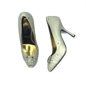 Just Cavalli Decollete Pelle bianco panna