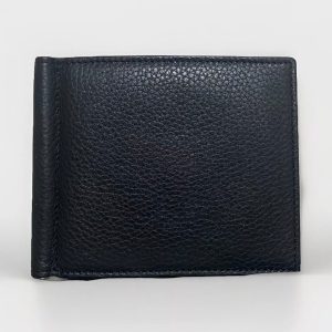 GIORGIO FEDON PORTAFOGLIO/PORTA BANCONOTE VERA PELLE MARTELLATA NERA