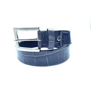 Nannini Cintura Unisex Grigia Stampa Coccodrillo