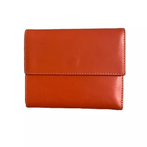 GIORGIO FEDON PORTAFOGLIO DONNA VERA PELLE ARANCIONE