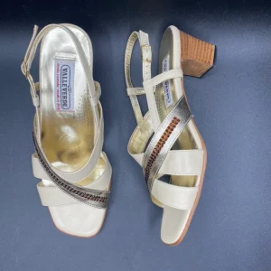 Valleverde Sandali Pelle Avorio/Platino