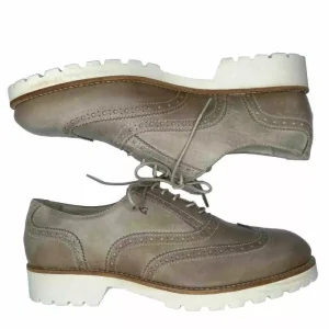 NEROGIARDINI STRINGATA DONNA IN PELLE TORTORA