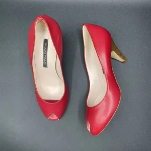 STUDIO POLLINI DECOLLETÈ IN PELLE ROSSO