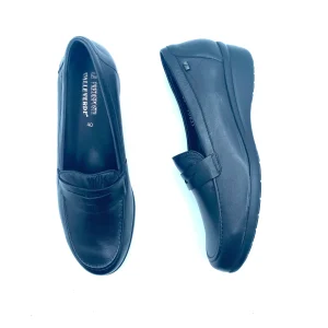 VALLEVERDE MOCASSINI IN PELLE NERO DONNA