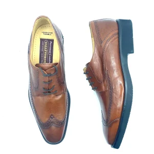 VALLEVERDE STRINGATA UOMO COGNAC MODA COMODA