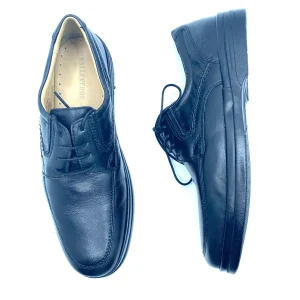 VALLEVERDE SCARPE IN PELLE NERO SHOCK ABSORBER