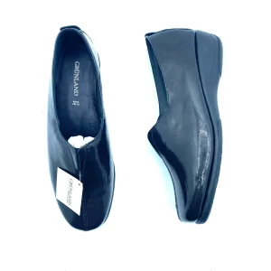 GRUNLAND MOCASSINI IN PELLE E VERNICE NERI