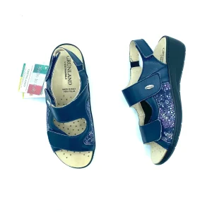 GRUNLAND SANDALI DONNA BLU