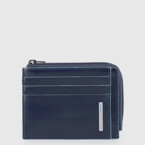 Piquadro bustina portamonete, documenti e carte di credito Blue Square
