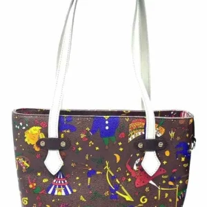 Piero Guidi Borsa Magic Circus Shopper Mini Marrone