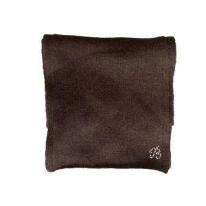 BLUMARINE SCIARPA MARRONE MISTO LANA E ANGORA DONNA
