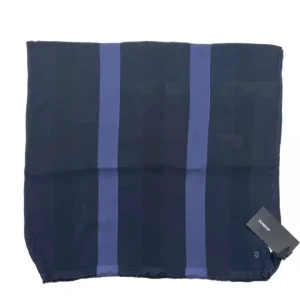 DONDUP SCIARPA MISTO COTONE RIGHE BLU UOMO
