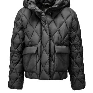 Piumino da bambina con trapuntatura a rombi