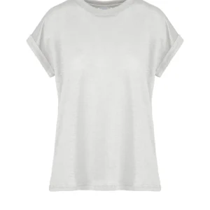 T- shirt girocollo in lino