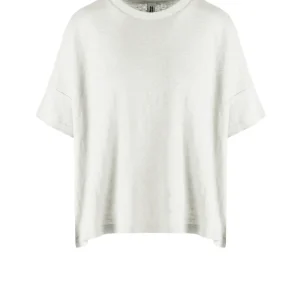 T-shirt loose fit in jersey di lino