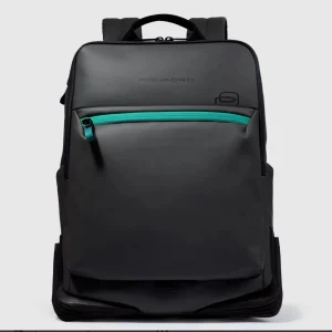 Piquadro zaino in tessuto gommato porta pc 15,6"