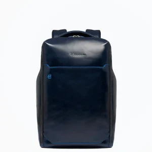Piquadro zaino in pelle porta PC Blue Square