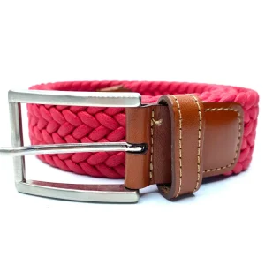 ANDERSON'S CINTURA INTRECCIATA ROSSA