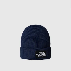 Berretto con risvolto e logo box TNF