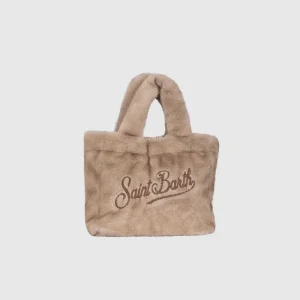 Borsa "Saint Barth" in ecopelliccia - Beige