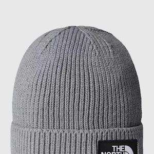 Berretto con risvolto e logo box TNF