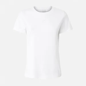 T-shirt maniche corte logo ricamato