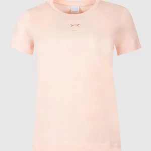 T-shirt maniche corte logo ricamato