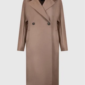 Cappotto Doppiopetto in Lana Color Cammello