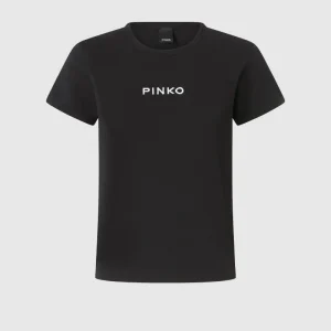 T-shirt maniche corte logo ricamato