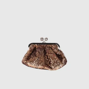 Pasticcino Bag small in raso con paillettes