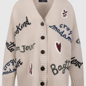 Weekend Max Mara - Cardigan 'Estasi' Oversize con Intarsi Ricamati